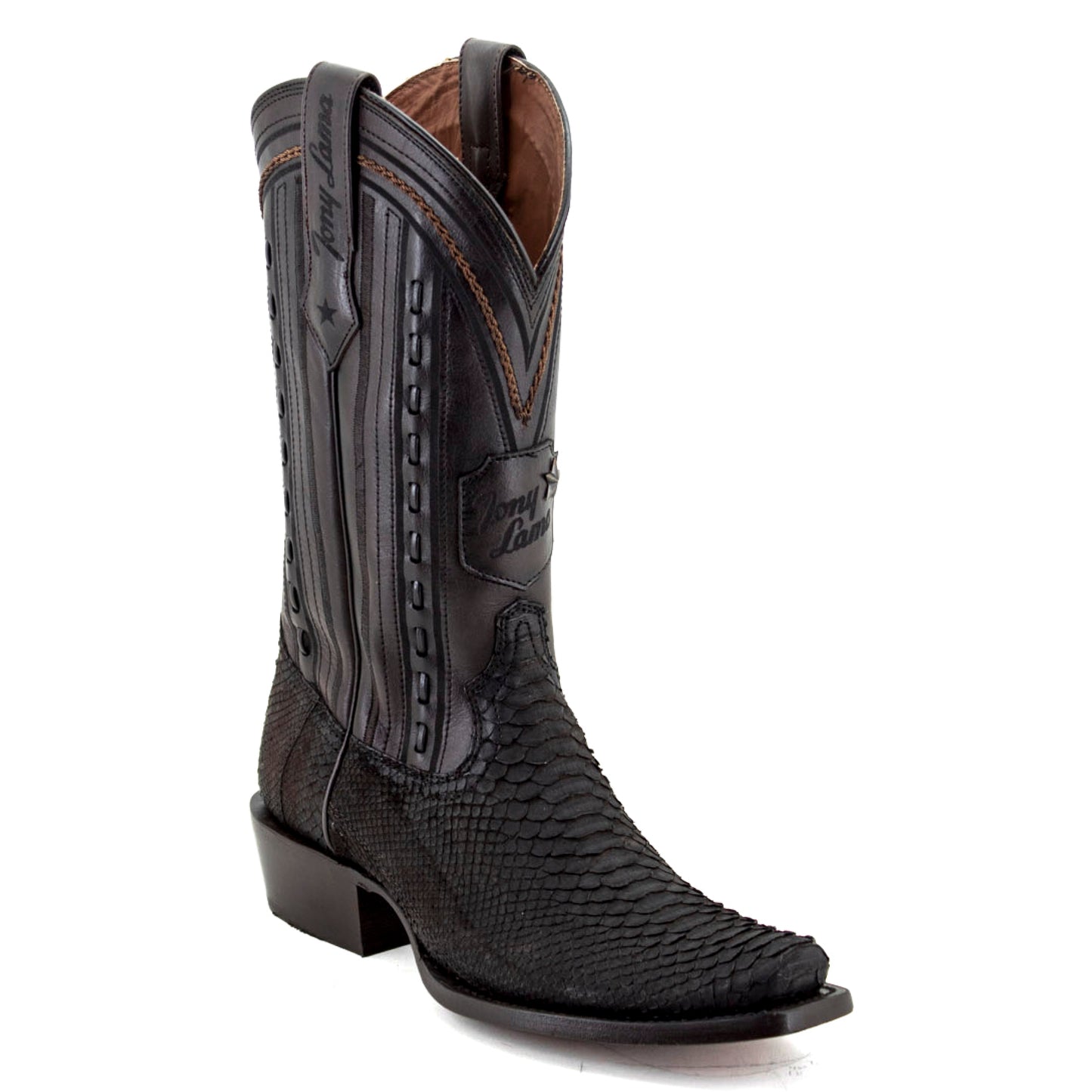 ELIJAH LEGACY 11" PYTHON NOBUCK CAFÉ