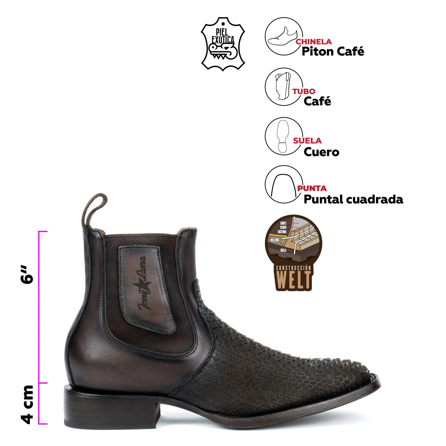 CALAMITY 6" LEGACY PITON BROWN