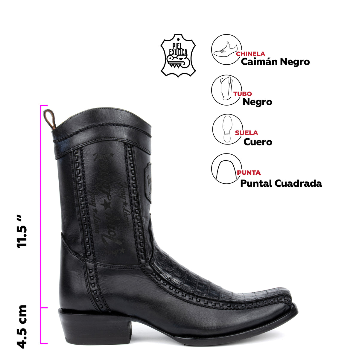 LEGACY BOTIN EXO CAIMAN BELLY BLACK H-DUBAI