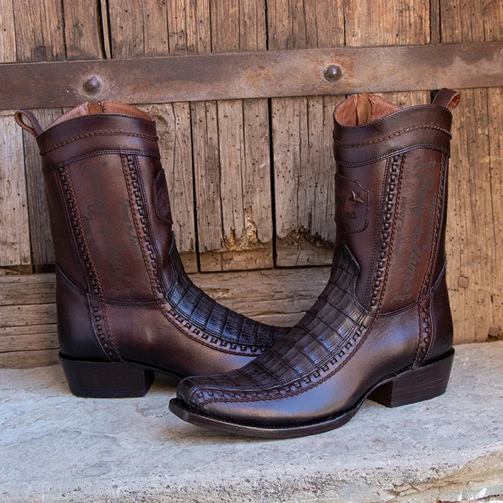 ASTOR LEGACY BOTIN CAIMAN BELLY BROWN
